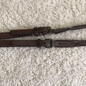 J. Crew Brown Leather Harness Style Belt